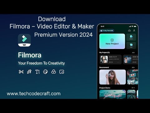 Filmora – Video Editor & Maker (Premium 2024)